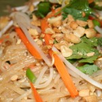 Pad Thai with Prawns (prawns not shown in photo)
