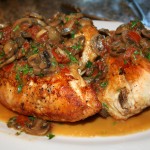 Chicken Chasseur with Muchroom White Wine Reduction