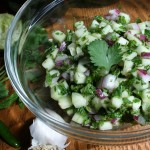 Cucumber and cilantro relish