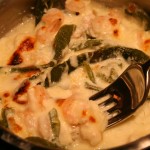 Poblanos with Shrimp in Monterey cream sauce
