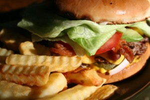 Cheeseburger with Avocado and Bacon
